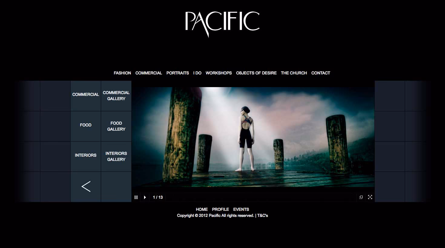 Pacific Studios website screenshot 3