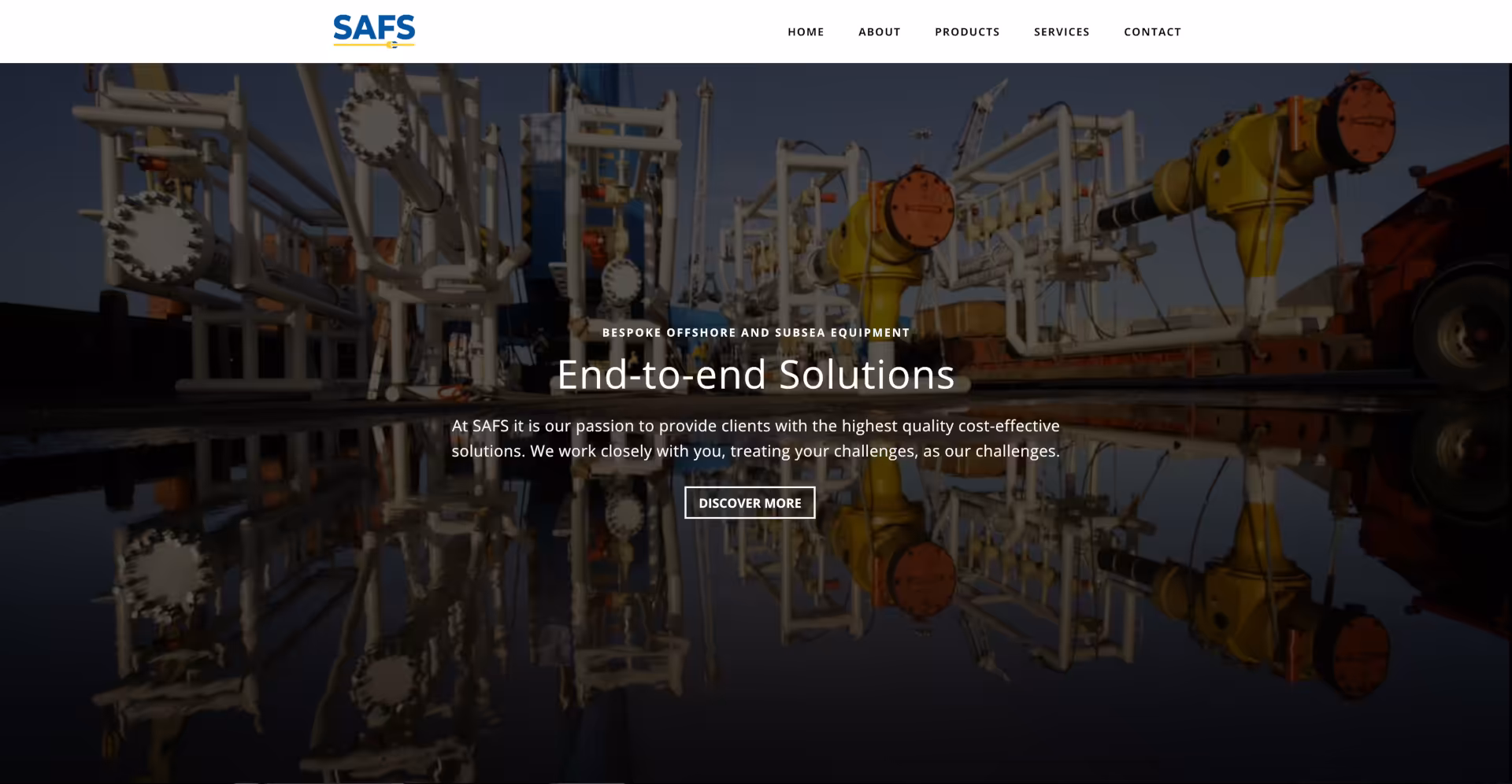 SAFS website screenshot 1