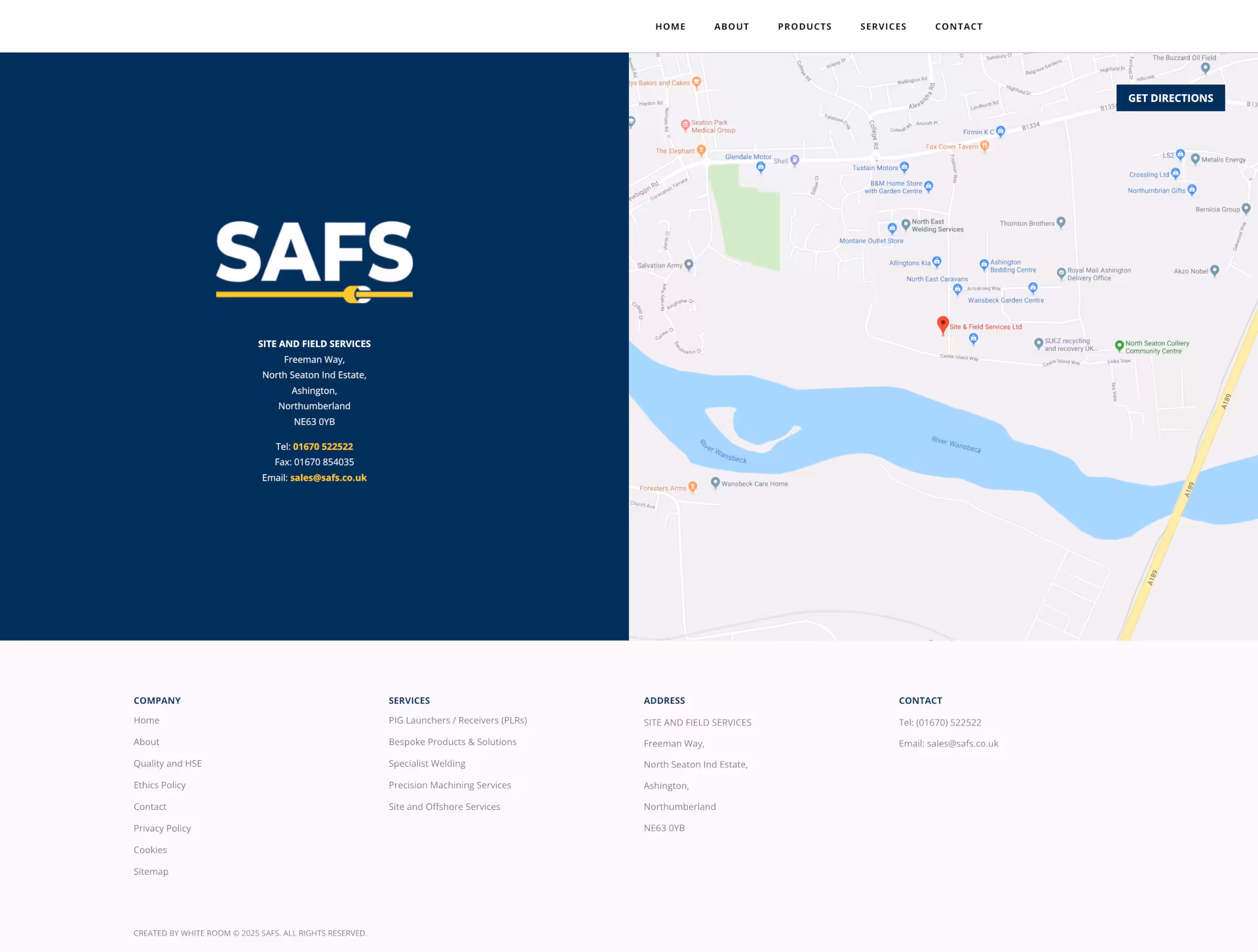 SAFS website screenshot 7