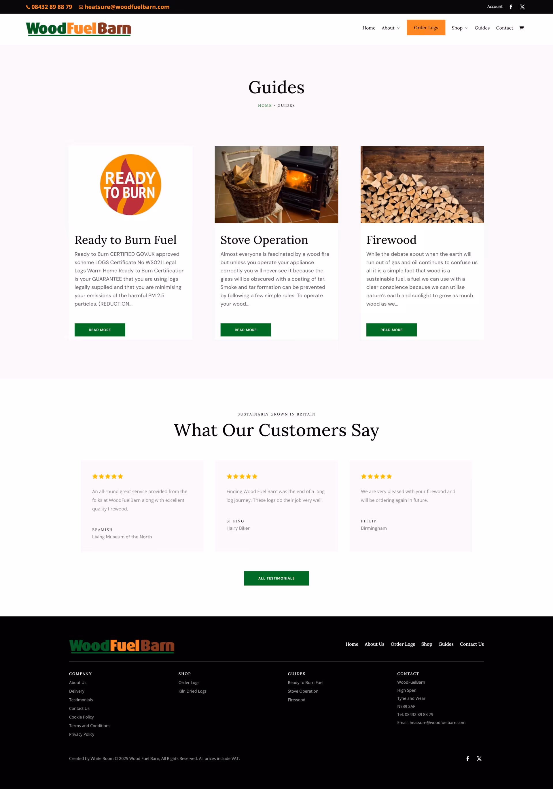 Wood Fuel Barn website screenshot 6